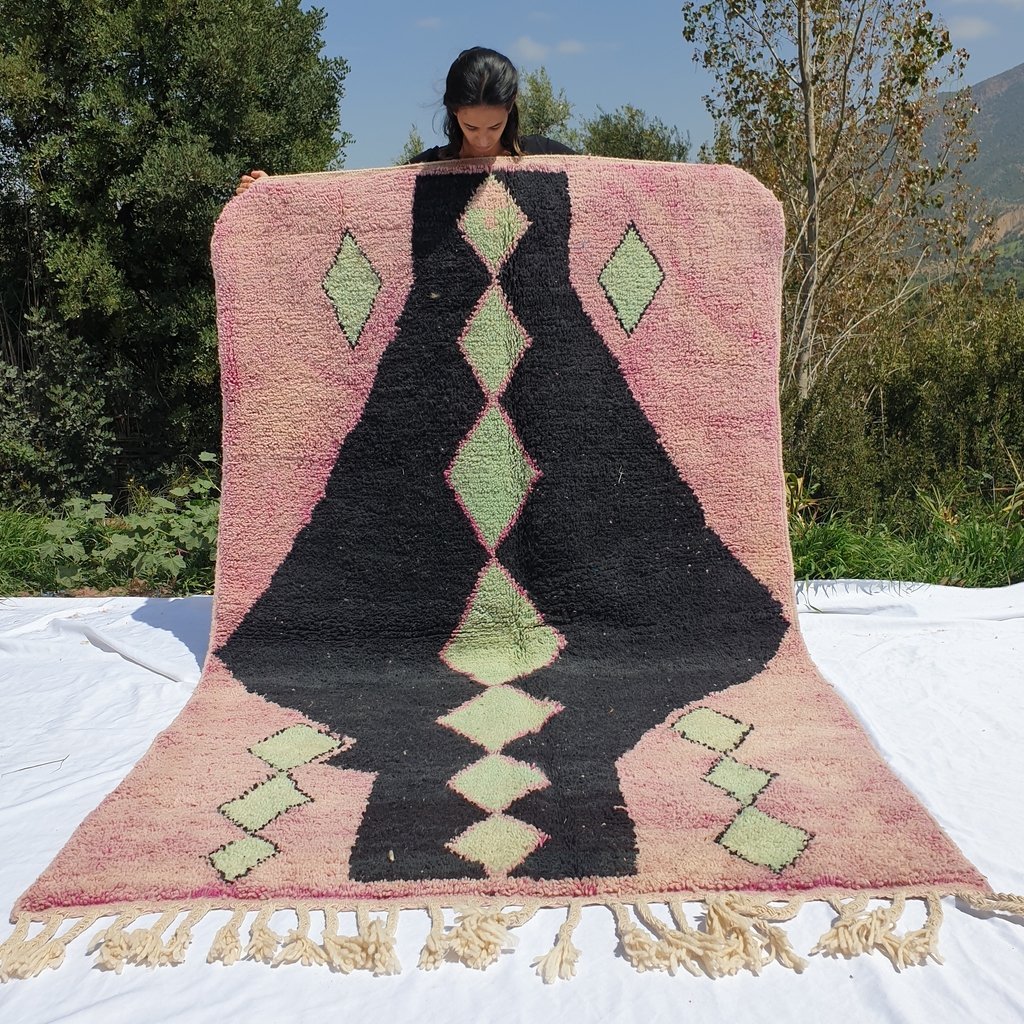FRARA | 8'5x5 Ft | 2,5x1,5 m | Moroccan Colorful Rug | 100% wool handmade - OunizZ