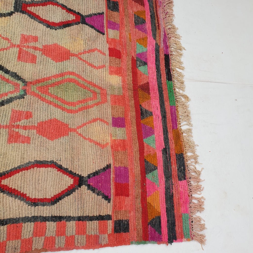 Fula - MOROCCAN BOUJAAD RUG | Berber Colorful Area Rug for living room Handmade Authentic Wool | 8'8x6'6 Ft | 267x201 cm - OunizZ