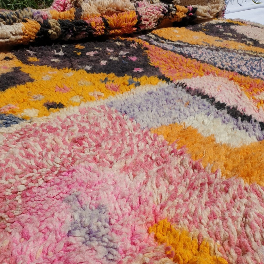 GASMAR | 8x5 Ft | 2,5x1,5 m | Moroccan Colorful Rug | 100% wool handmade - OunizZ
