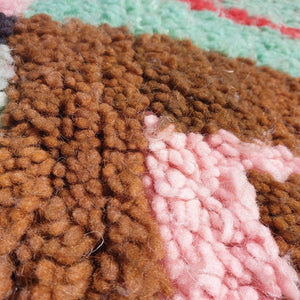 GHANJI | 8'2x5 Ft | 2,5x1,5 m | Moroccan Colorful Rug | 100% wool handmade - OunizZ