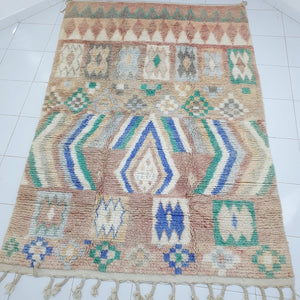 GHIWLA | 9'5x6'7 Ft | 2,90x2,00 m | Moroccan Colorful Rug | 100% wool handmade - OunizZ