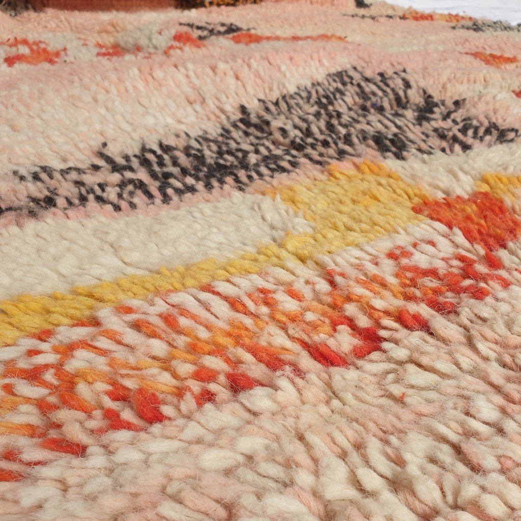 GLATIA | 8'5x5 Ft | 2,6x1,55 m | Moroccan VINTAGE STYLE Colorful Rug | 100% wool handmade - OunizZ