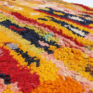 GNIN | 8'5x5 Ft | 2,5x1,5 m | Moroccan Colorful Rug | 100% wool handmade - OunizZ