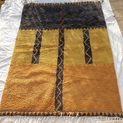 GOULDA | 9'7x6'8 Ft | 3x2 m | Moroccan Beni Ourain Rug | 100% wool handmade - OunizZ