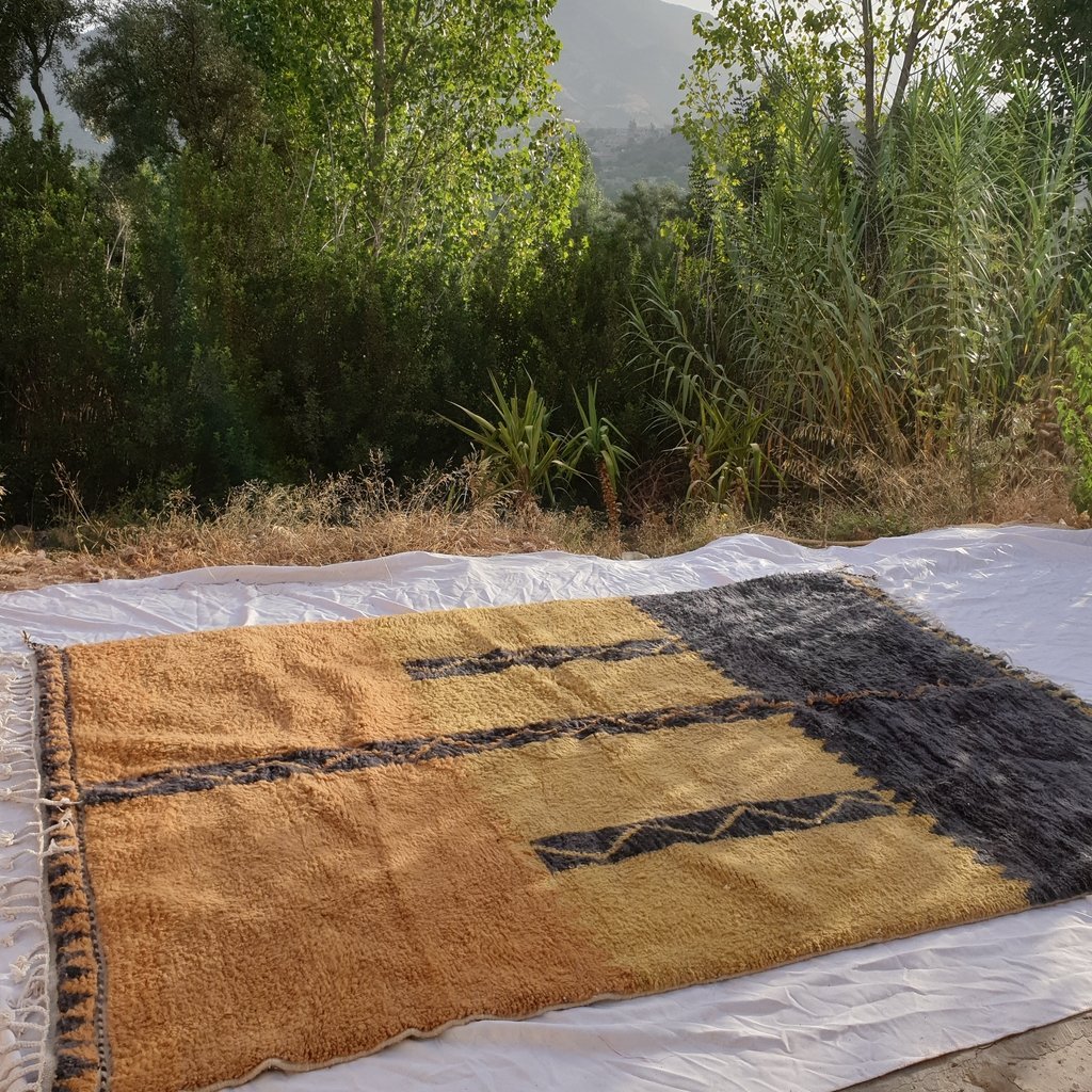 GOULDA | 9'7x6'8 Ft | 3x2 m | Moroccan Beni Ourain Rug | 100% wool handmade - OunizZ