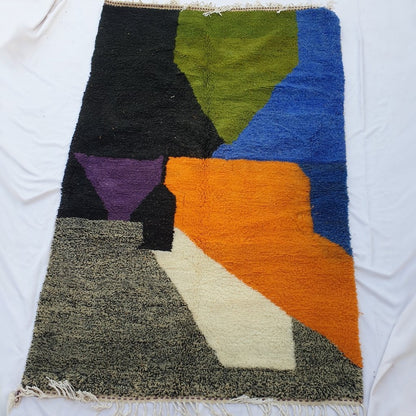 GOUNA | 8'7x5'6 Ft | 2,65x1,70 m | Moroccan Beni Ourain Rug | 100% wool handmade - OunizZ