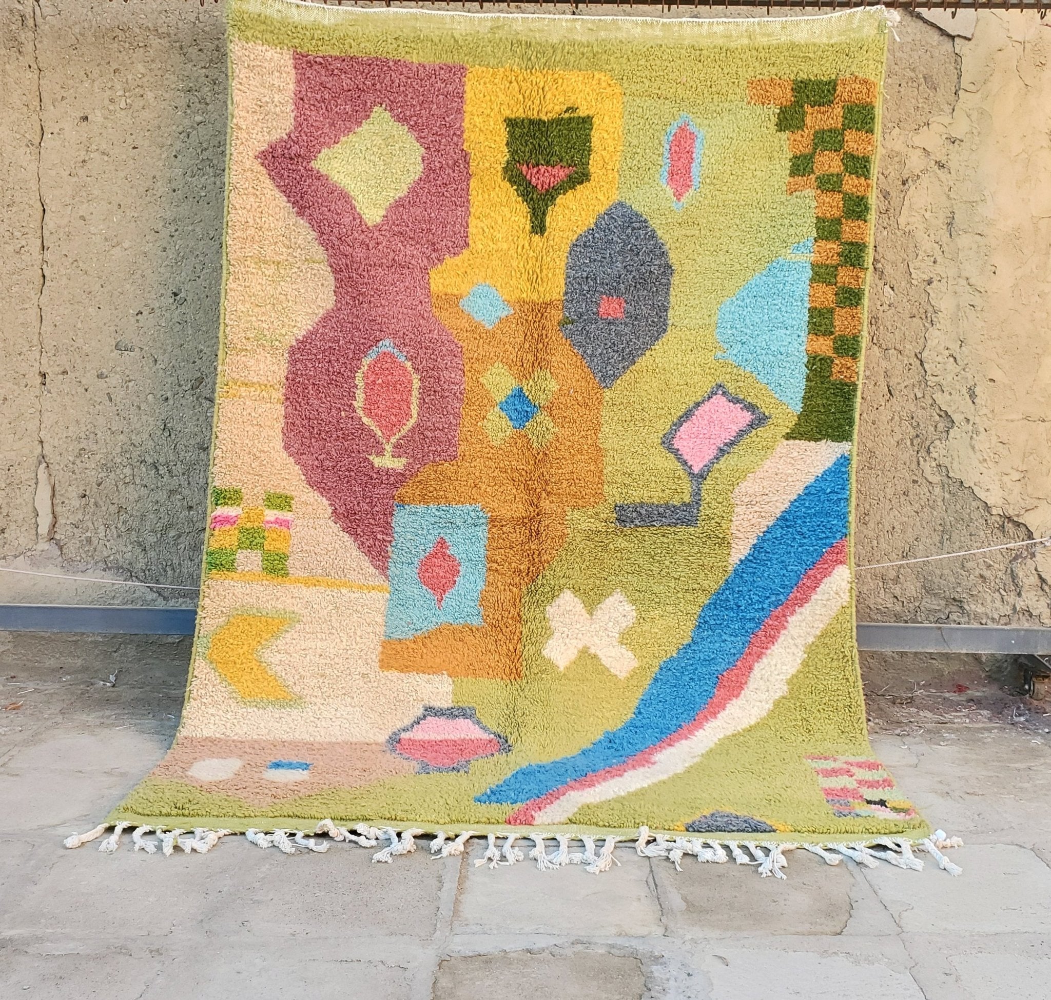 GOURAYA | Boujaad Rug | 100% wool handmade in Morocco - OunizZ