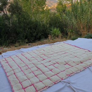 GOUTA | 9'3x6'7 Ft | 285x205 cm | Moroccan Beni Ourain Rug | 100% wool handmade - OunizZ