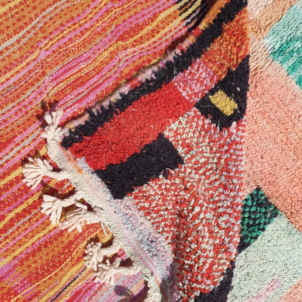 GRANA | 10x6'5 Ft | 3x2 m | Moroccan Colorful Rug | 100% wool handmade - OunizZ
