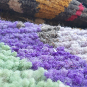 GRIYA | 8'8x5'7 Ft | 2,7x1,7 m | Moroccan Colorful Rug | 100% wool handmade - OunizZ