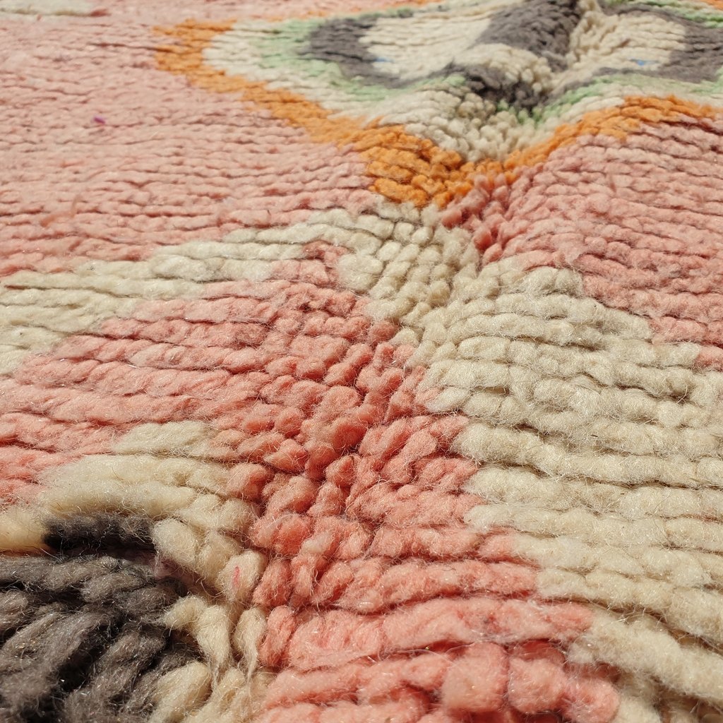 GUAMA | 8x5 Ft | 2,55x1,60 m | Moroccan Colorful Rug | 100% wool handmade - OunizZ
