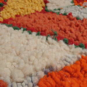 GUELMOUNA | 8x5 Ft | 2,5x1,5 m | Moroccan Colorful Rug | 100% wool handmade - OunizZ