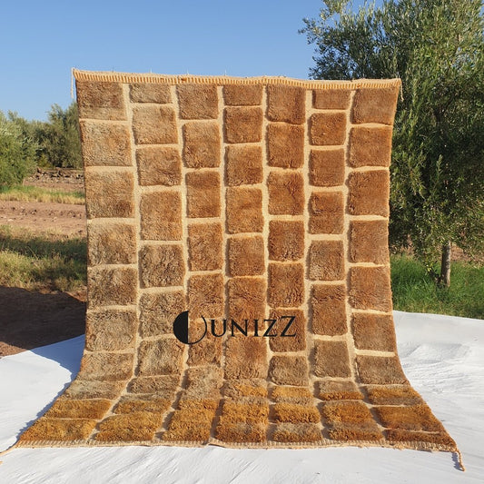 Gwata | Moroccan Beni Mrirt rug Ultra Soft & Thick | 10x8 Ft | 325x240 cm | Moroccan Colorful Beni Mrirt Rug | 100% wool handmade - OunizZ