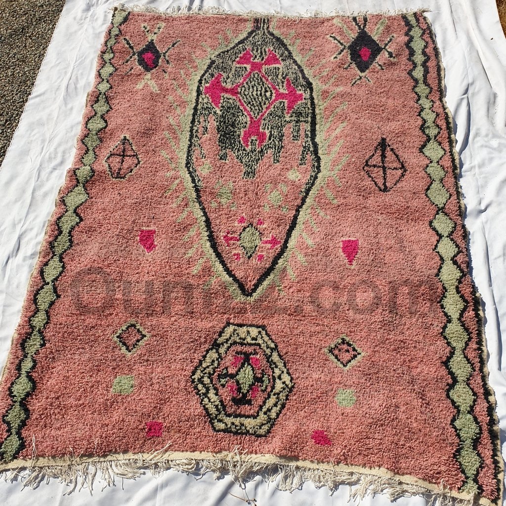 HADDA | 7x9'45 Ft | 288x213 cm | Moroccan Vintage style Rug | 100% wool handmade - OunizZ