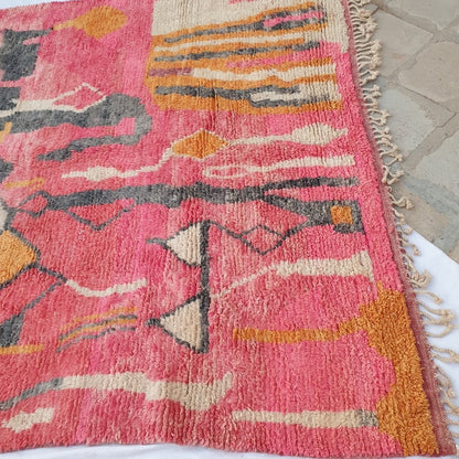 HALAWA | Boujaad Rug 8x11'6 Ft 3,5x2,5 M | 100% wool handmade in Morocco - OunizZ