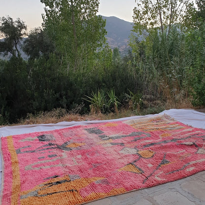 HALAWA | Boujaad Rug 8x11'6 Ft 3,5x2,5 M | 100% wool handmade in Morocco - OunizZ