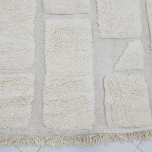 HALIB | 11'5" x 8'2" Ft | 3.5x2.5 m | Moroccan Beni Ourain Rug | 100% wool handmade - OunizZ