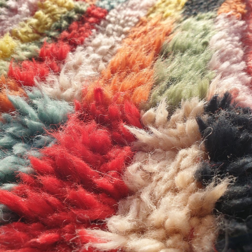 HAMRA (Ultra Fluffy Beni rug) | 9'5x7 Ft | 2,90x2,16 m | Moroccan Beni Ourain Rug | 100% wool handmade - OunizZ