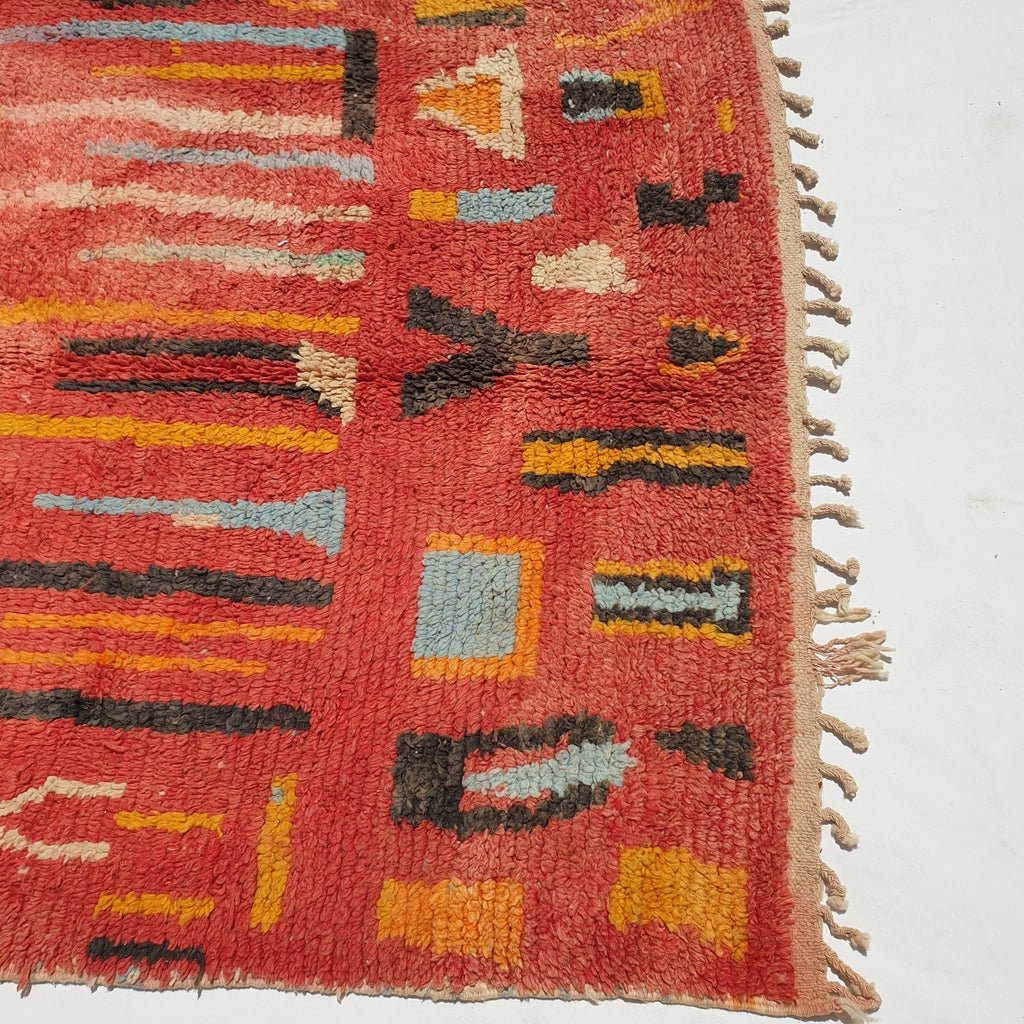 Hamria - Moroccan Boujad Berber Rug | Colorful Authentic Handmade Bedroom Rug | 8'5x5 Ft | 2,60x1,52 m - OunizZ