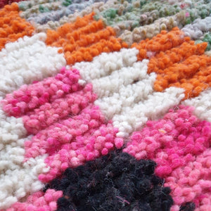 HAMRY | 8x5'5 Ft | 2,5x1,7 m | Moroccan Colorful Rug | 100% wool handmade - OunizZ
