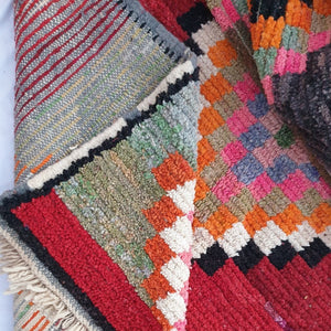 HAMRY | 8x5'5 Ft | 2,5x1,7 m | Moroccan Colorful Rug | 100% wool handmade - OunizZ