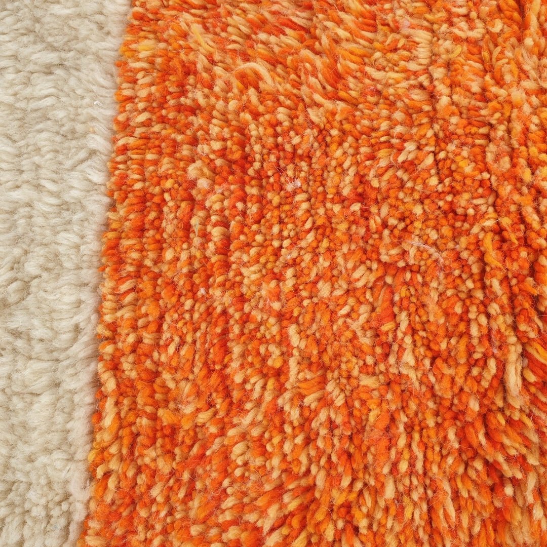 Handcrafted BENI MOROCCAN RUG | Dye Wool Authentic & Soft Rug | Berber Moroccan Rug | Moroccan Woolen Carpet Araga | 13'25x9'61 Ft | 4x3 m - OunizZ