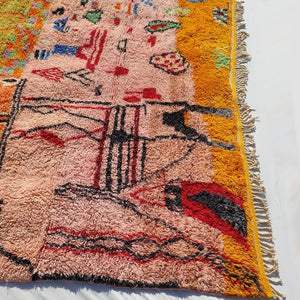 Handcrafted BENI MOROCCAN RUG | Dye Wool Authentic & Soft Rug | Berber Moroccan Rug | Moroccan Woolen Carpet IDIR | 13'5x10 Ft | 4x3 m - OunizZ