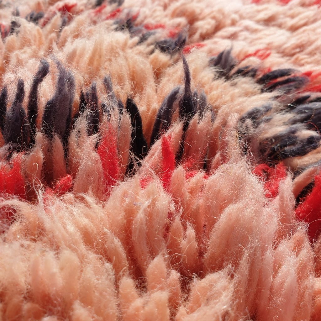 Handcrafted BENI MOROCCAN RUG | Dye Wool Authentic & Soft Rug | Berber Moroccan Rug | Moroccan Woolen Carpet IDIR | 13'5x10 Ft | 4x3 m - OunizZ