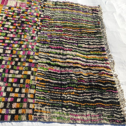 Handcrafted BENI MOROCCAN RUG | Dye Wool Authentic & Soft Rug | Berber Moroccan Rug | Moroccan Woolen Carpet Kalifa | 11'5x8'2 Ft | 3,50x2,50 m - OunizZ