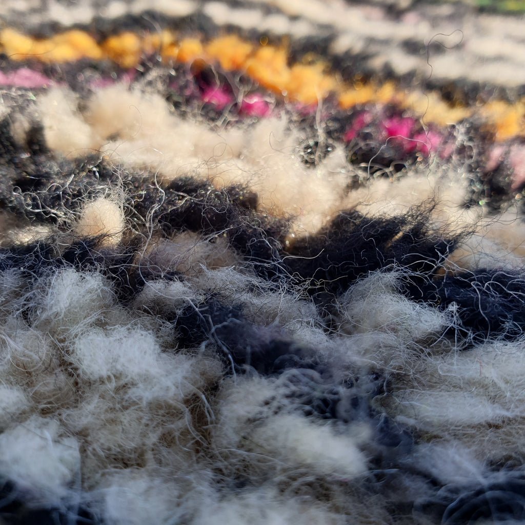 Handcrafted BENI MOROCCAN RUG | Dye Wool Authentic & Soft Rug | Berber Moroccan Rug | Moroccan Woolen Carpet Kalifa | 11'5x8'2 Ft | 3,50x2,50 m - OunizZ