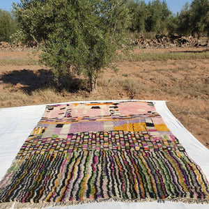 Handcrafted BENI MOROCCAN RUG | Dye Wool Authentic & Soft Rug | Berber Moroccan Rug | Moroccan Woolen Carpet Kalifa | 11'5x8'2 Ft | 3,50x2,50 m - OunizZ