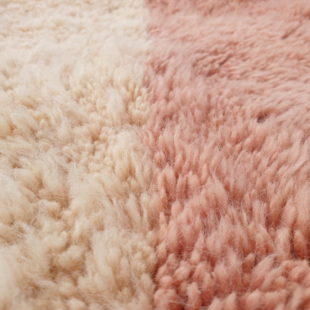 Handcrafted BENI MOROCCAN RUG | Dye Wool Authentic & Soft Rug | Berber Moroccan Rug | Moroccan Woolen Carpet KISSMI | 13'5x9'8 Ft | 4x3 m - OunizZ