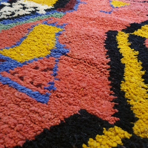 HANU | 7'5x5 Ft | 2,30x1,50 m | Moroccan Colorful Rug | 100% wool handmade - OunizZ