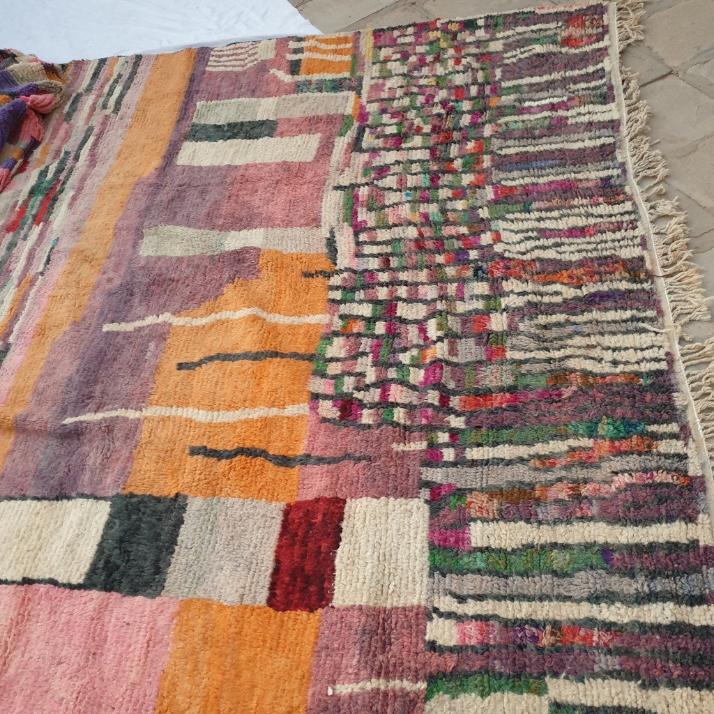 HARAR | Boujaad Rug 12'3x9'8 Ft 4x3 M | 100% wool handmade in Morocco - OunizZ