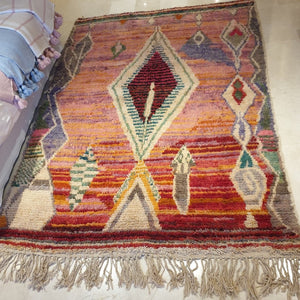 HARE | 9'2x6'6 Ft | 2,80x2,00 m | Moroccan Colorful Rug | 100% wool handmade - OunizZ