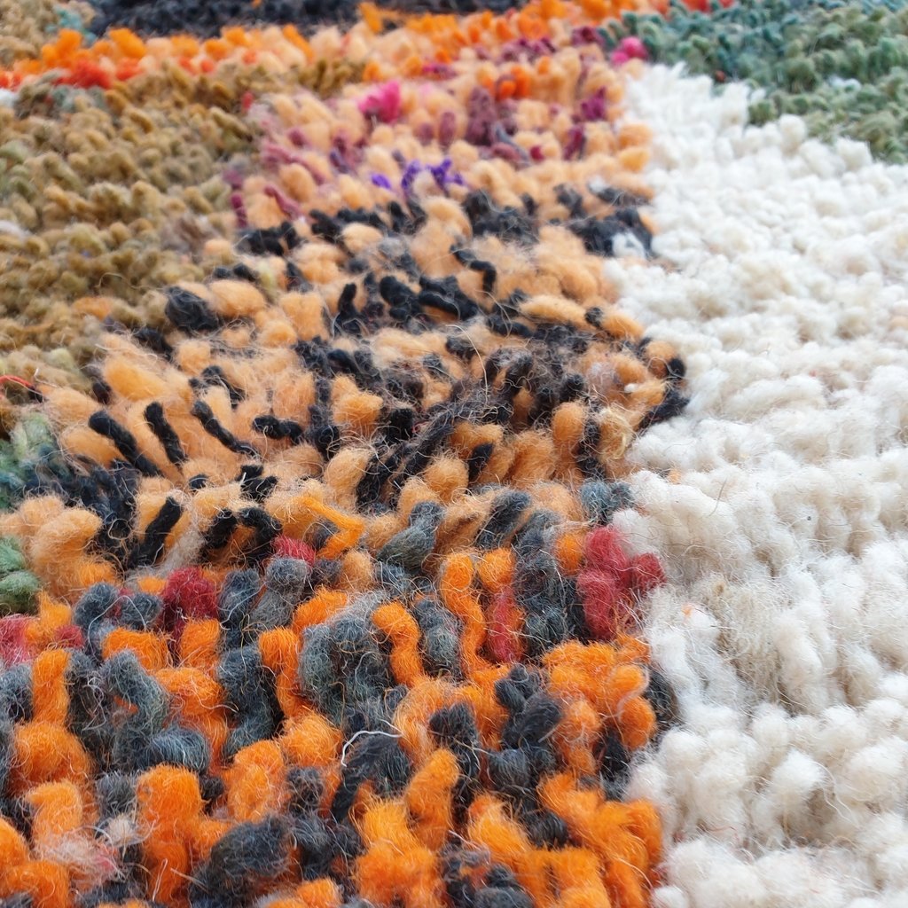 HAYZA | 9'9x6'7 Ft | 3x2 m | Moroccan Colorful Rug | 100% wool handmade - OunizZ