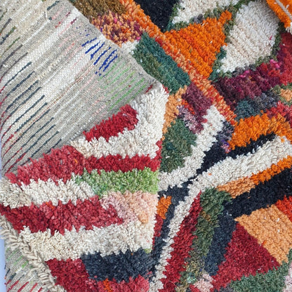 HAYZA | 9'9x6'7 Ft | 3x2 m | Moroccan Colorful Rug | 100% wool handmade - OunizZ