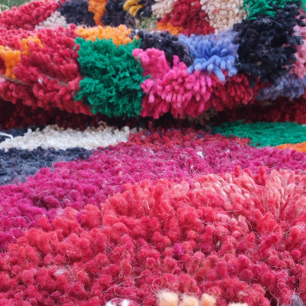 HEBRA | 9x6'7 Ft | 2,75x2 m | Moroccan Colorful Rug | 100% wool handmade - OunizZ