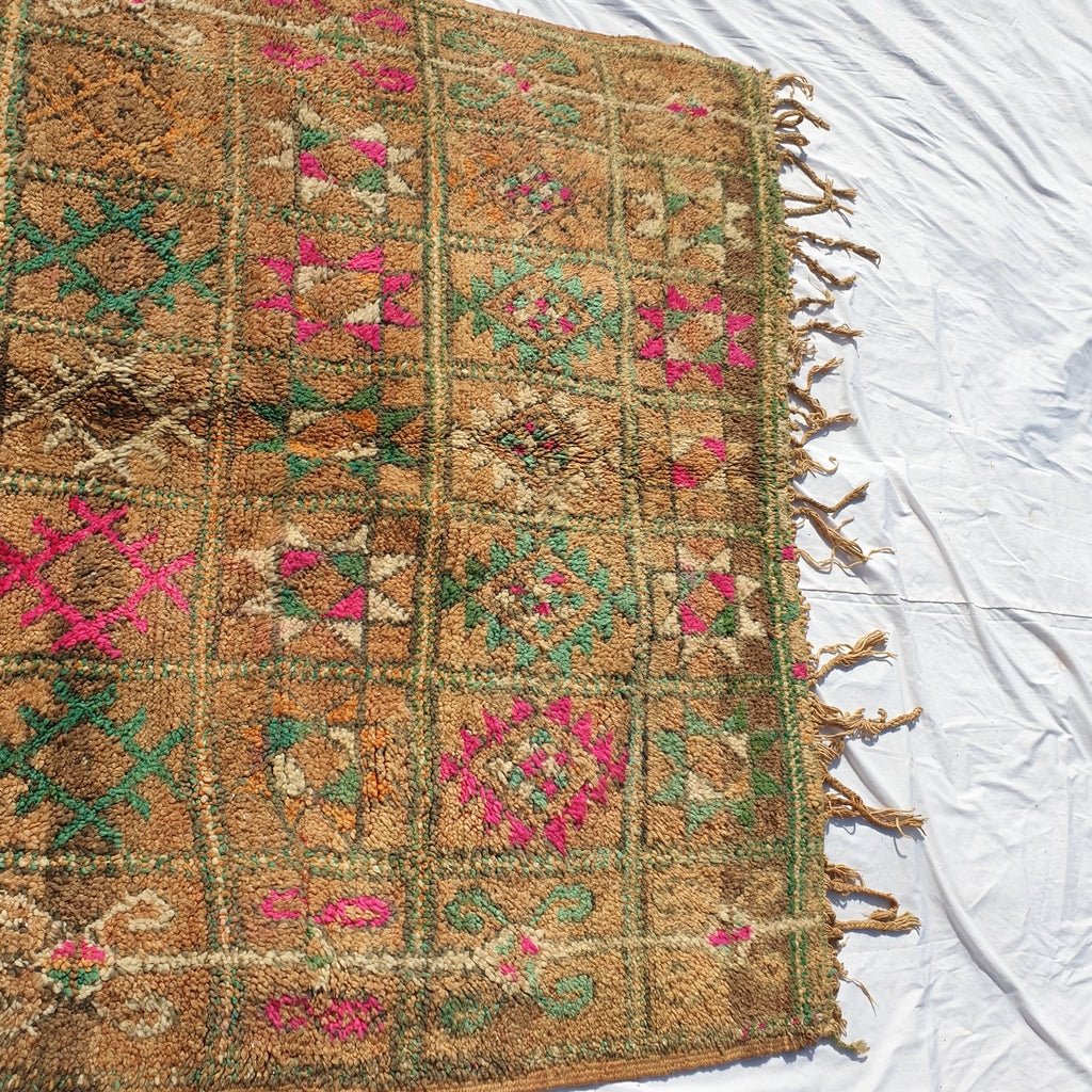 HELME | 9'2x5'8 Ft | 2,8x1,77 m | Moroccan VINTAGE Colorful Rug | 100% wool handmade - OunizZ