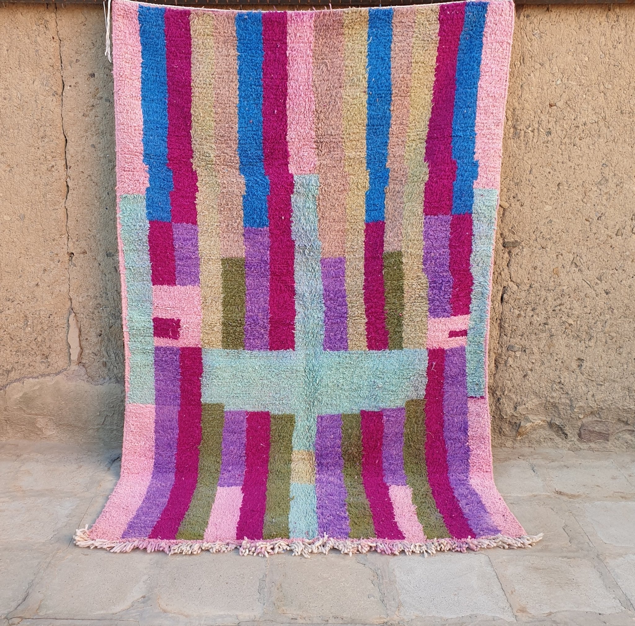 HENNOU | Boujaad Rug | 100% wool handmade in Morocco - OunizZ