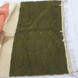 HINDA | 8'2x5'3 Ft | 2,50x1,60 m | Moroccan Beni Ourain Rug | 100% wool handmade - OunizZ
