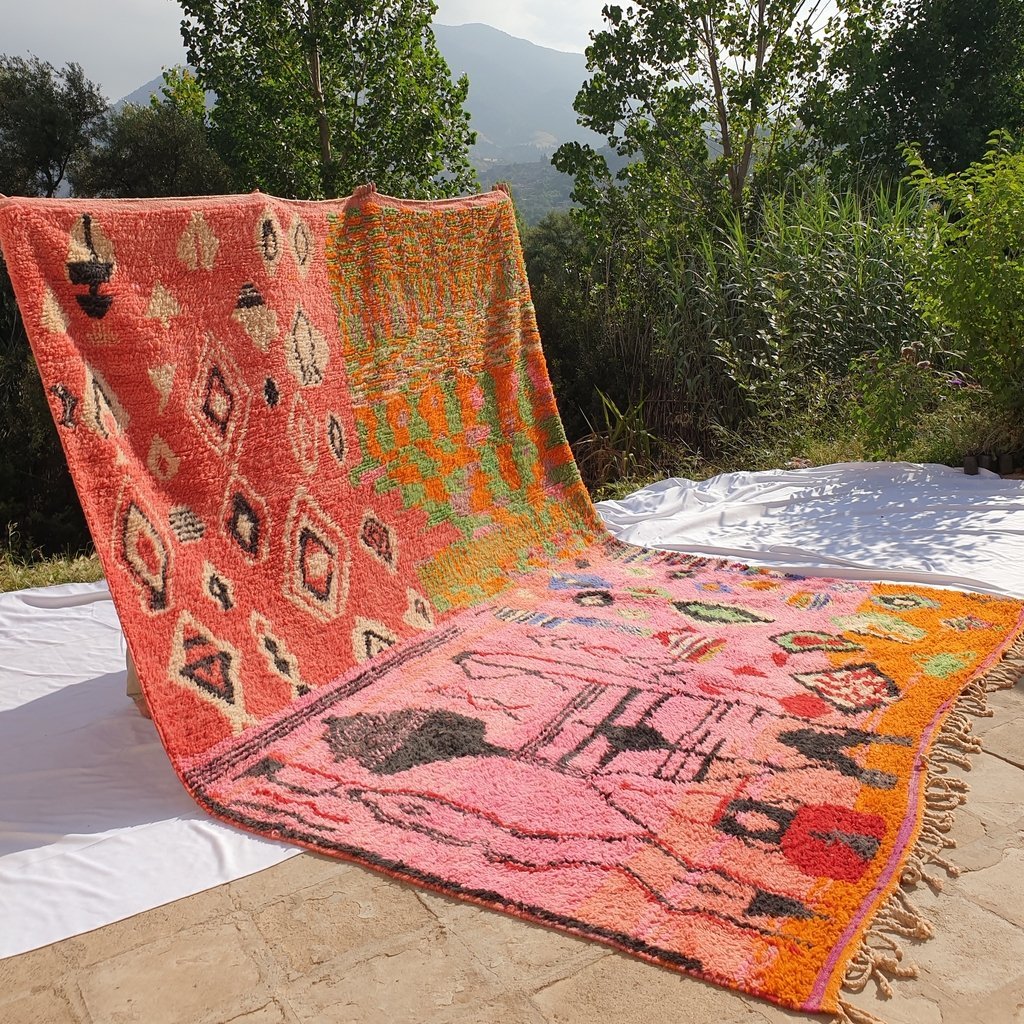 IDIR | Boujaad Rug 13'5x9'7 Ft 4x3 M | 100% wool handmade in Morocco - OunizZ