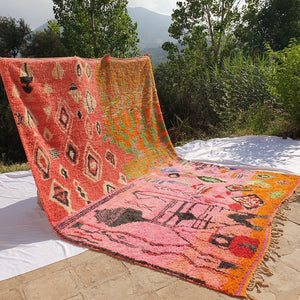 IDIR | Boujaad Rug 13'5x9'7 Ft 4x3 M | 100% wool handmade in Morocco - OunizZ