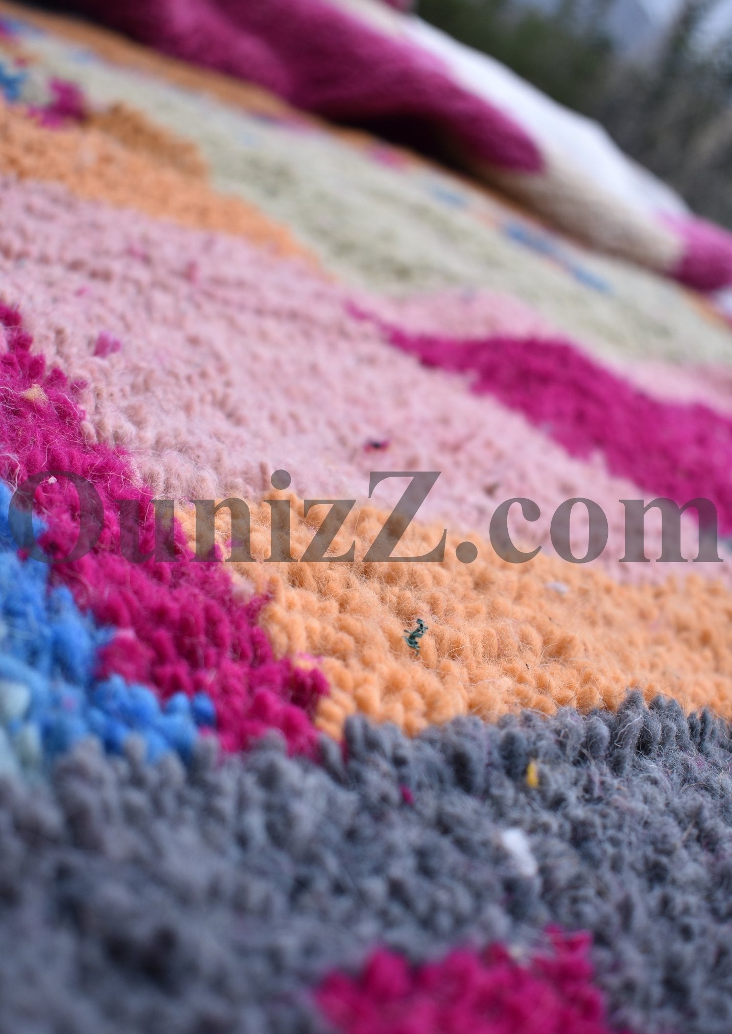 IDOUKEN | Boujaad Rug | 100% wool handmade in Morocco - OunizZ