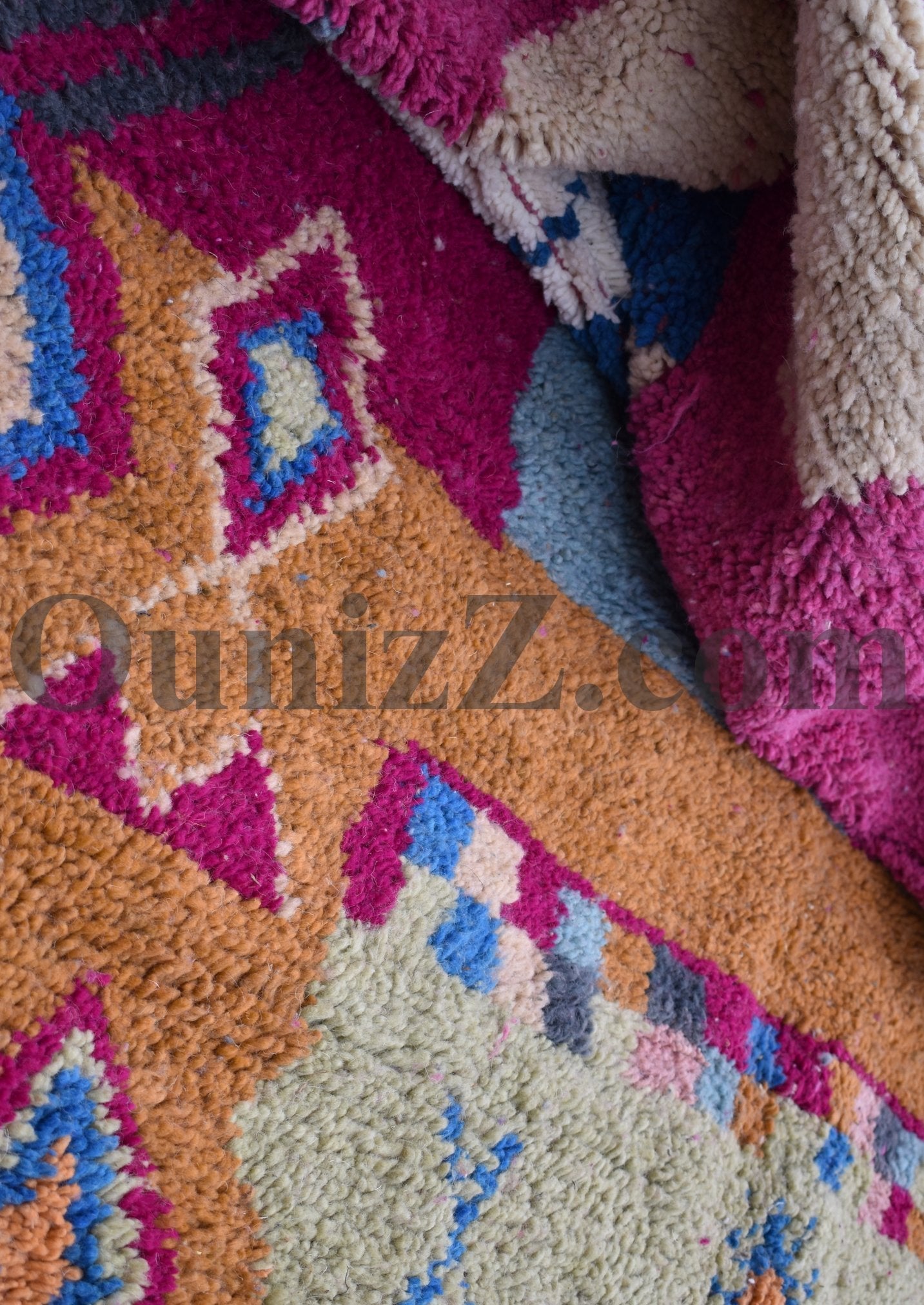 IDOUKEN | Boujaad Rug | 100% wool handmade in Morocco - OunizZ