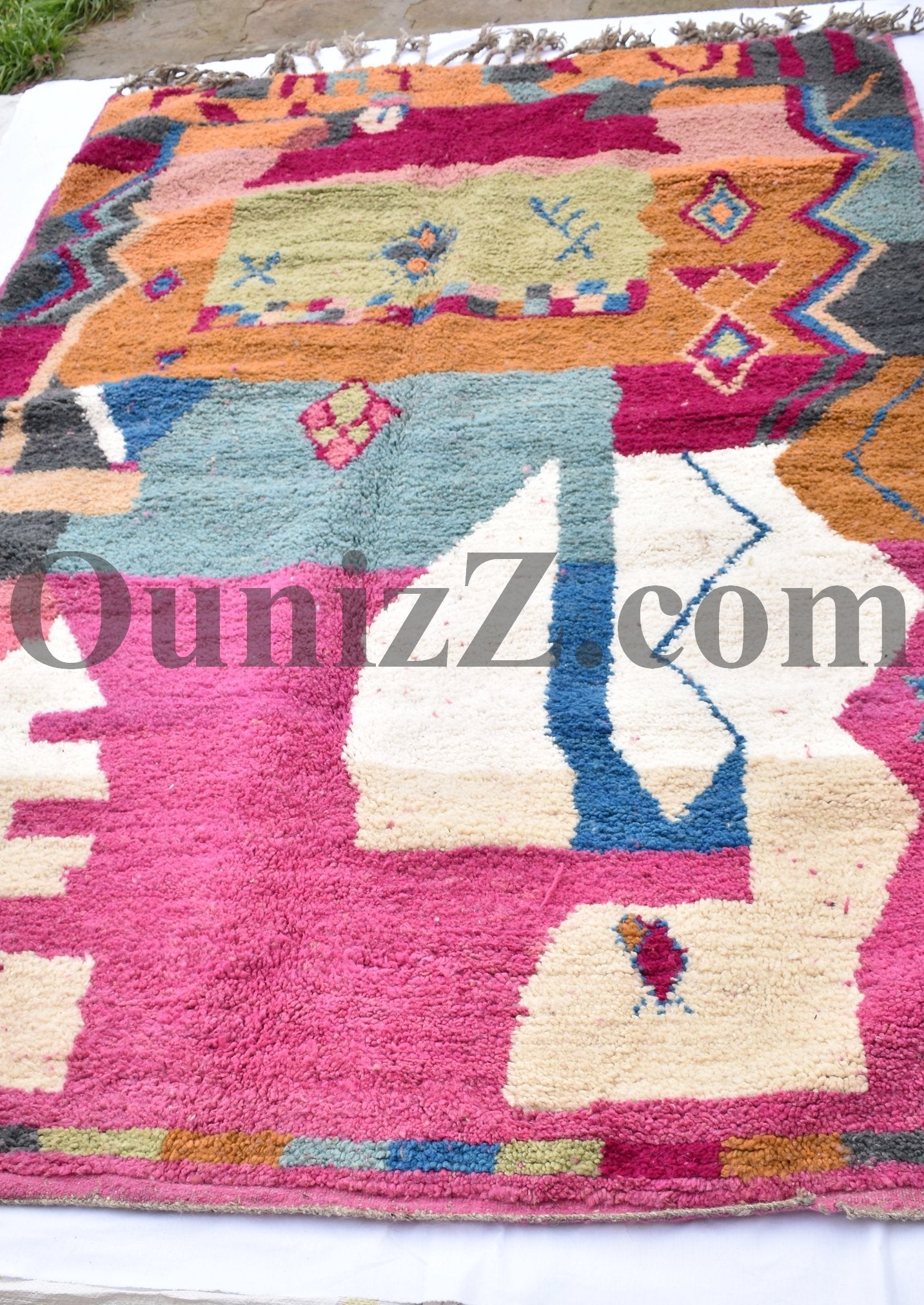 IDOUKEN | Boujaad Rug | 100% wool handmade in Morocco - OunizZ