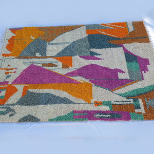 IFSOUSN | 9'8x6'6 Ft | 3x2 m | Moroccan Colorful Rug | 100% wool handmade - OunizZ