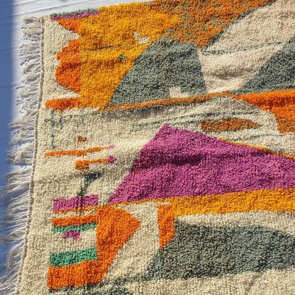 IFSOUSN | 9'8x6'6 Ft | 3x2 m | Moroccan Colorful Rug | 100% wool handmade - OunizZ