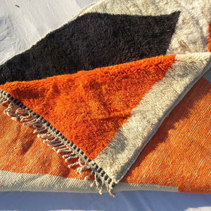 Ighouda | Moroccan Beni Mrirt rug Ultra Soft & Thick | 9'12x6'40 Ft | 278x195 cm | Moroccan Colorful Beni Mrirt Rug | 100% wool handmade - OunizZ