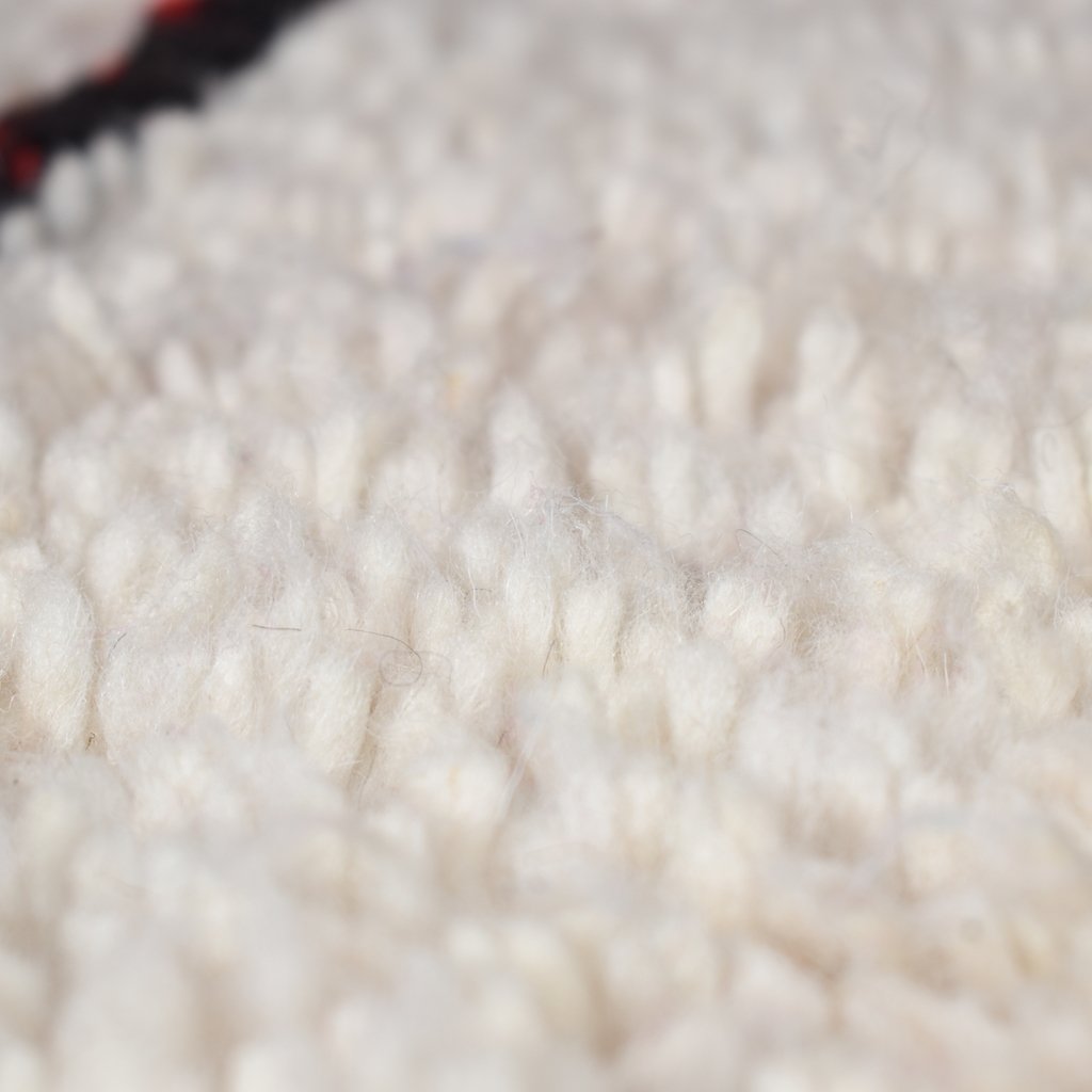 ILF | 8'53x5'15 Ft | 260x157 cm | Moroccan White Rug | 100% wool handmade - OunizZ